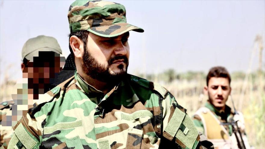 El secretario general del Movimiento de Resistencia Islámica de Irak (Kataeb Hezbolá), el sheij Akram al-Kaabi, durante una operación militar.
