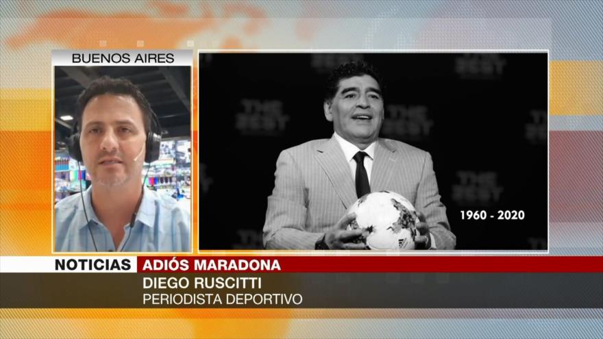Periodista Ruscitti explica cómo Argentina despide a Maradona