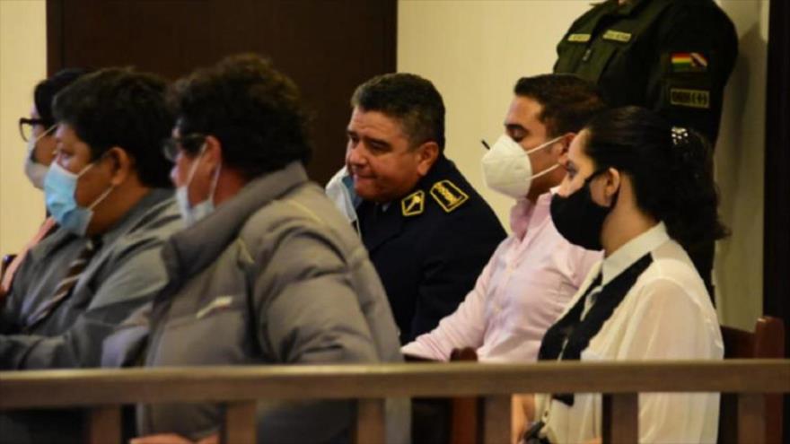 El general Alfredo Cuéllar, imputado por el delito de asesinato, en grado de tentativa (centro). (Foto: El Tiempo)