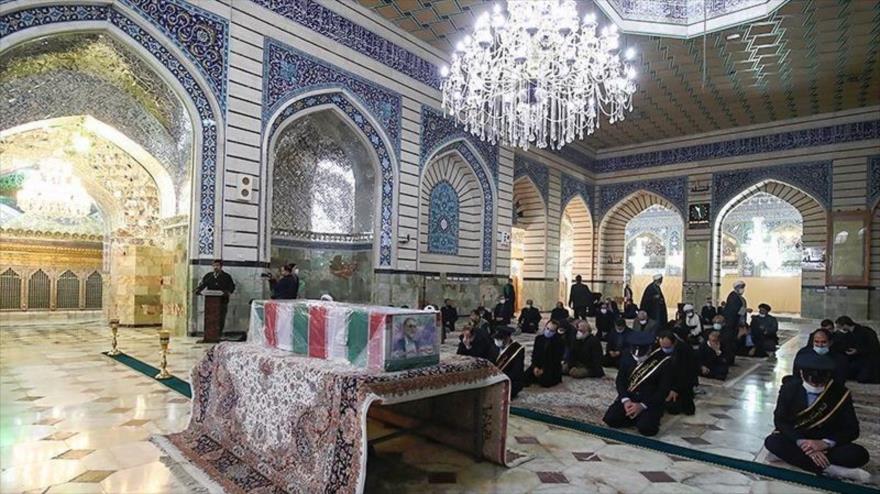 Funeral del científico iraní Mohsen Fajrizade, asesinado en una operación terrorista, Qom, 29 de noviembre de 2020. (Foto: Tasnim)