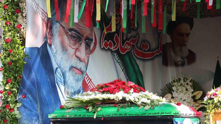 Funeral del asesinado científico nuclear iraní Mohsen Fajrizade en Teherán, capital de Irán, 30 de noviembre de 2020. (Foto: AFP)