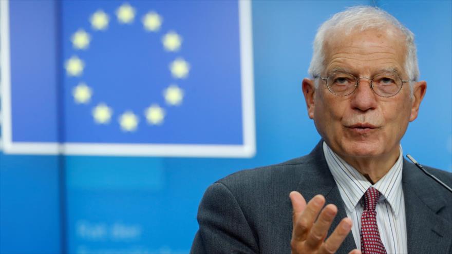 El jefe de la Diplomacia de la Unión Europea (UE), Josep Borrell, ofrece una rueda de prensa en Bruselas, Bélgica, 20 de noviembre de 2020. (Foto: AFP)