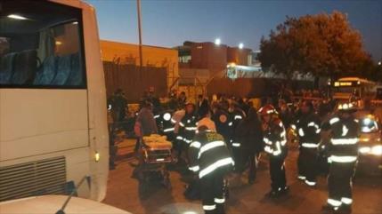 Vídeo impactante: Autobús israelí embiste a un grupo de palestinos