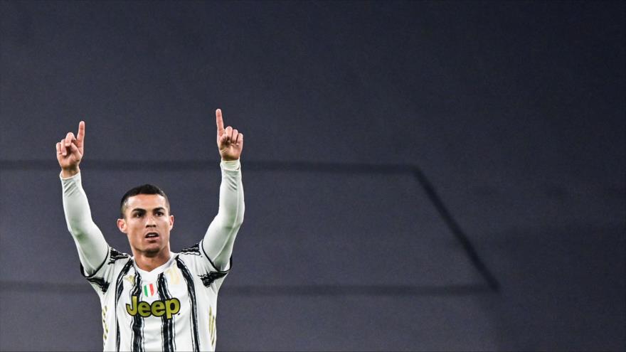 El delantero portugués de la Juventus, Cristiano Ronaldo, durante el partido de fútbol en Turín, Italia, 24 de noviembre de 2020. (Foto: AFP)