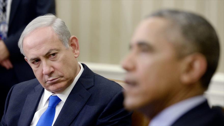 El premier israelí Benjamín Netanyahu (izda.) y el expresidente de EEUU Barack Obama en una reunión en la Casa Blanca, 9 de noviembre de 2015. (Foto: AP)