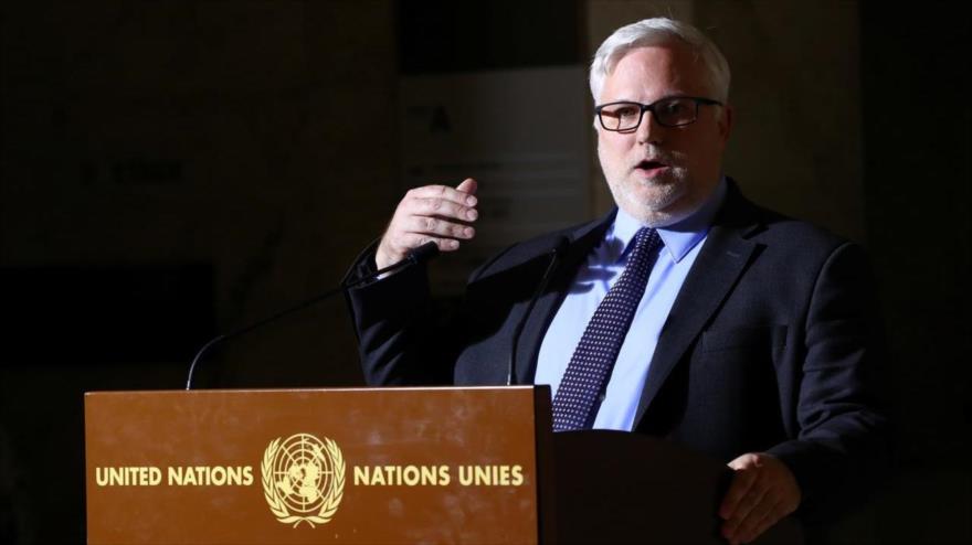 El enviado especial de EE.UU. para Siria, Joel Rayburn, habla en una rueda de prensa en Ginebra (Suiza), 29 de octubre de 2019. (Foto: Reuters)