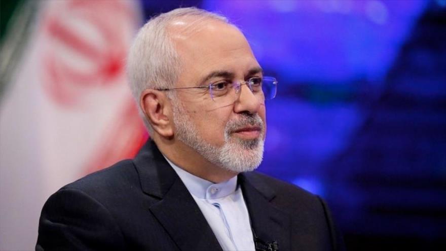 El ministro de Asuntos Exteriores de Irán, Mohamad Yavad Zarif, en un acto oficial en Teherán.