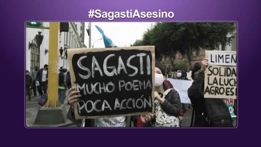 Etiquetaje; Sagasti asesino: los peruanos piden su renuncia