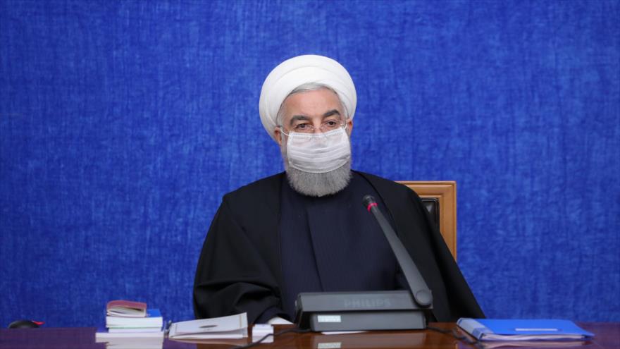 El presidente iraní, Hasan Rohani, ofrece un discurso en una reunión con su Gabinete en Teherán, la capital, 6 de diciembre de 2020. (Foto: President.ir)