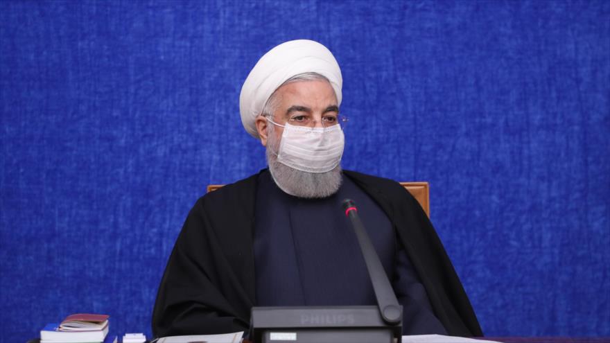 El presidente iraní, Hasan Rohani, durante una reunión del Comité Nacional de Lucha contra el coronavirus, Teherán, 8 de diciembre de 2020. (Foto: president.ir)