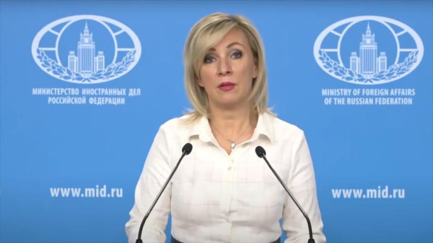La portavoz del Ministerio de Asuntos Exteriores de Rusia, María Zajárova.