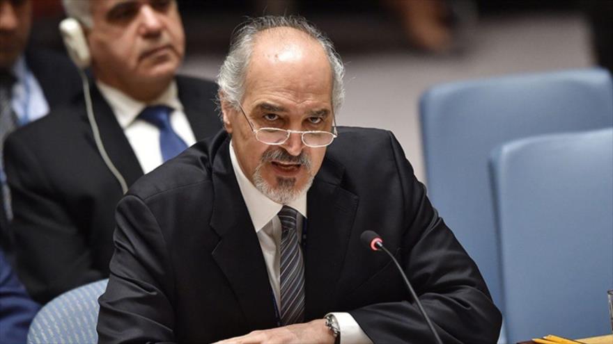 El representante permanente sirio ante las Naciones Unidas, Bashar al-Yafari.