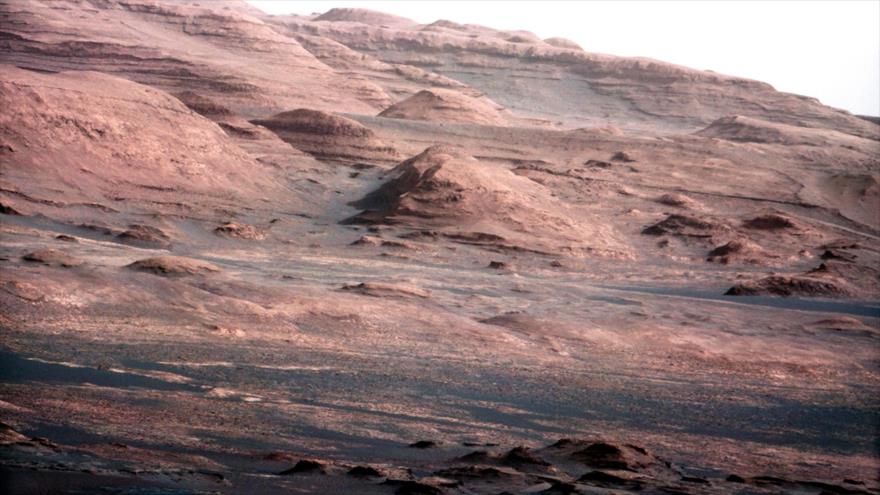 La base del monte Sharp de Marte en una imagen tomada por el rover Curiosity. (Foto: Reuters)