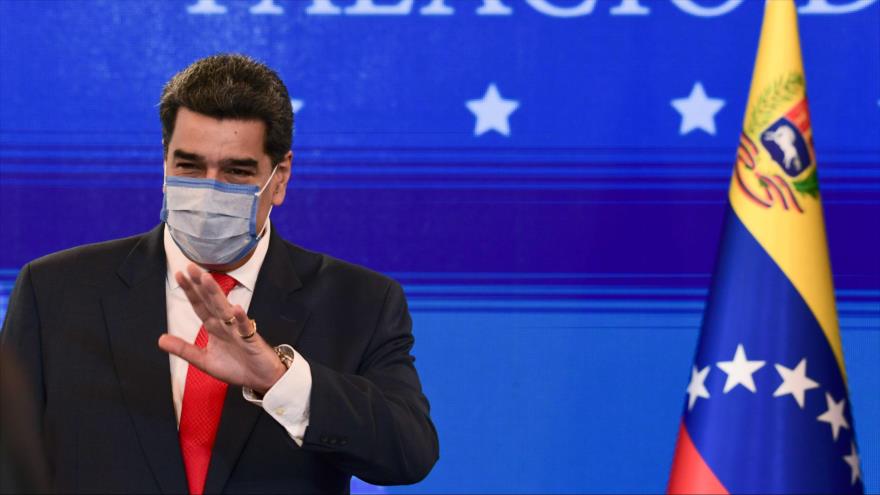 El presidente venezolano, Nicolás Maduro, en una conferencia de prensa en Caracas, la capital, 8 de diciembre de 2020. (Foto: AFP)