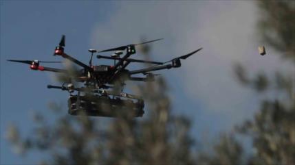 Vídeo: Manifestantes palestinos derriban cuadricóptero israelí