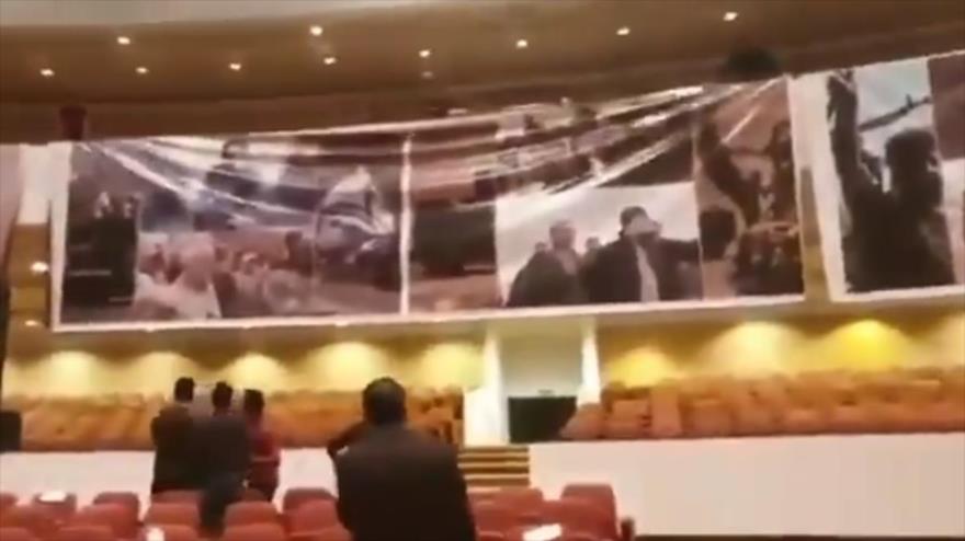 Parlamento iraquí honra a general iraní Soleimani colgando sus fotos | HISPANTV