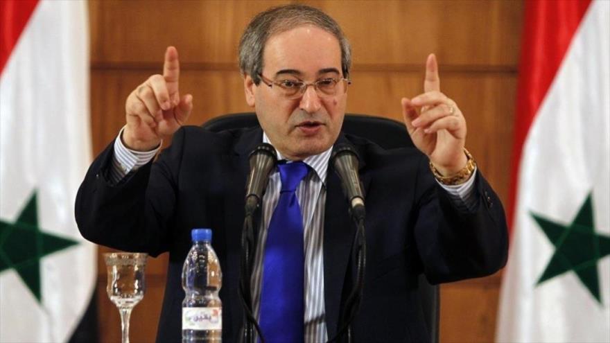 El canciller sirio, Faisal al-Miqdad.