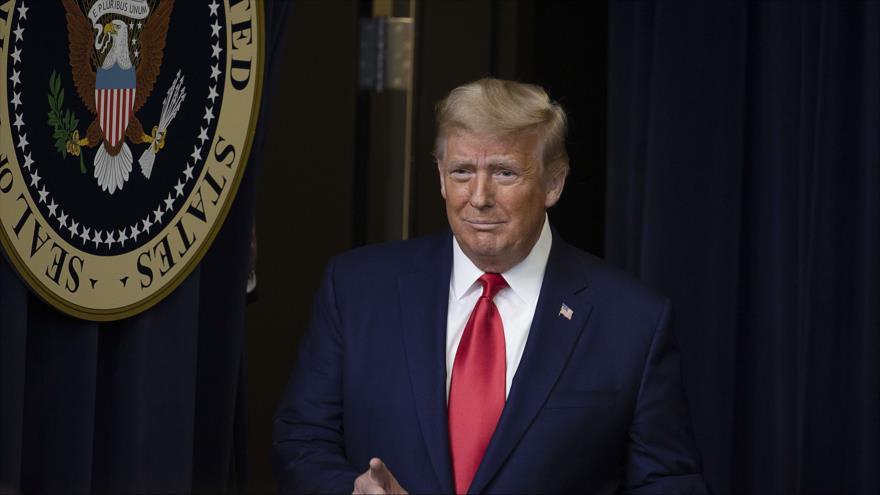 Presidente saliente de EE.UU. Donald Trump en una rueda de prensa en Washington D.C. (capital), 8 de diciembre de 2020. (Foto: AFP)