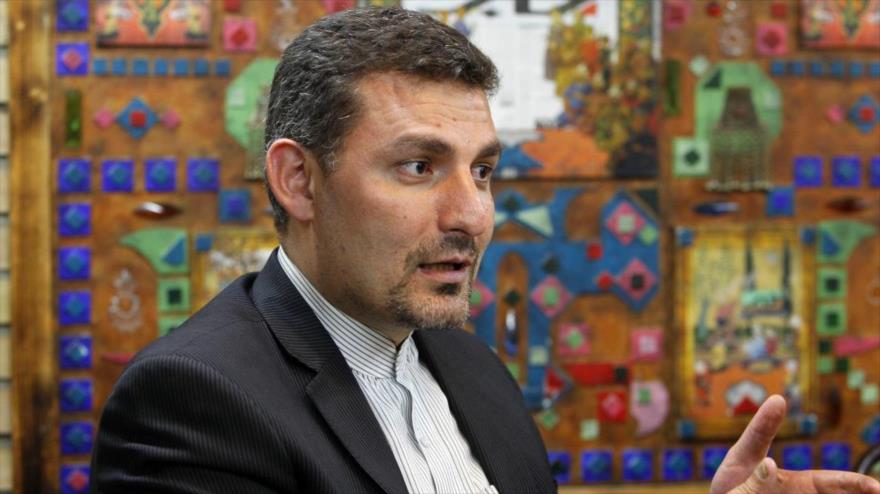 El portavoz de la misión iraní ante la Organización de las Naciones Unidas (ONU), Alireza Miryusefi.