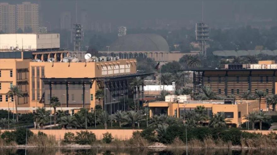 Una vista de la embajada de EE.UU. en Bagdad, capital iraquí, 7 de enero de 2020.