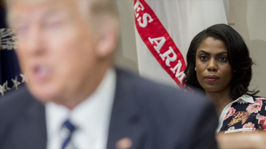 Manigault Newman, exasesora del presidente saliente de EE.UU., Donald Trump, en una reunión en la Casa Blanca, 14 de febrero de 2017. (Foto: AFP)