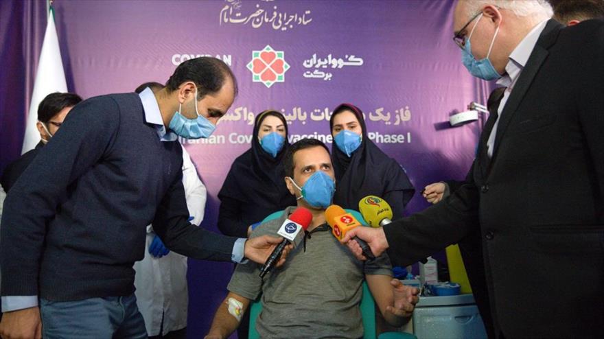 Irán inicia pruebas en humanos de su vacuna contra COVID-19