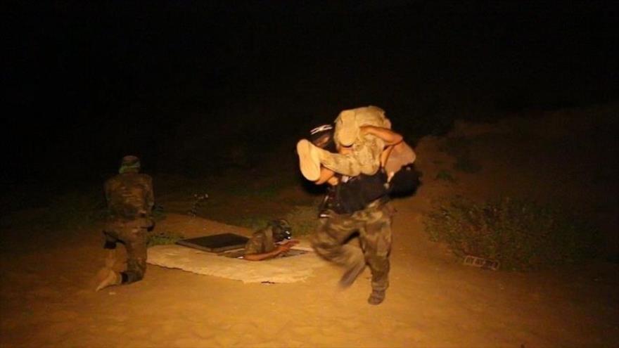 Combatientes de HAMAS practican cómo capturar a las fuerzas israelíes, 29 de diciembre de 2020.