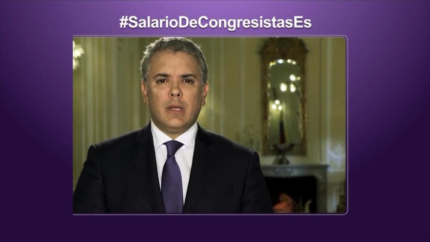 Etiquetaje: Polémica por incremento salarial de los congresistas en Colombia
