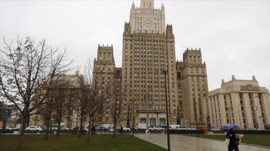 Vista general del edificio del Ministerio de Asuntos Exteriores de Rusia. (Foto: TASS)