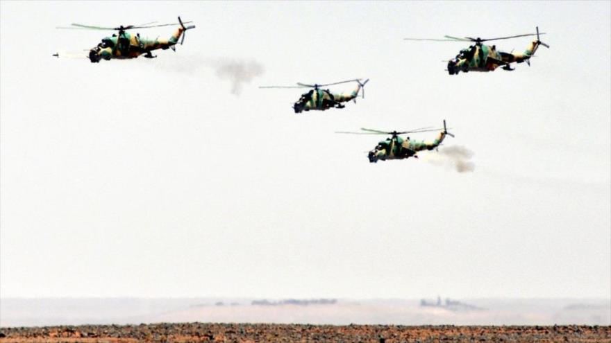Vídeo: Helicópteros sirios participan en ofensiva anti-Daesh