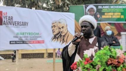 Seguidores de Al-Zakzaky homenajean al mártir Soleimani en Nigeria