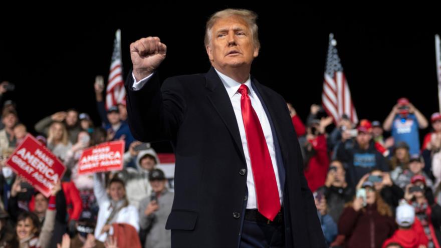 El presidente de EE.UU., Donald Trump, durante un mitin de campaña en Valdosta, Georgia (EE.UU.), 5 de enero de 2020. (Foto: AFP)
