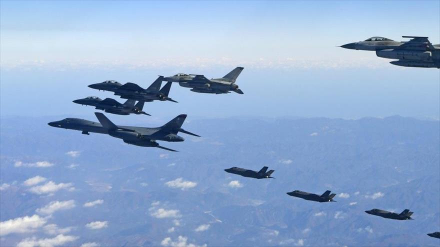 Aviones de combate de Estados Unidos y Corea del Sur participan en un ejercicio aéreo conjunto denominado ‘Vigilant Ace’.