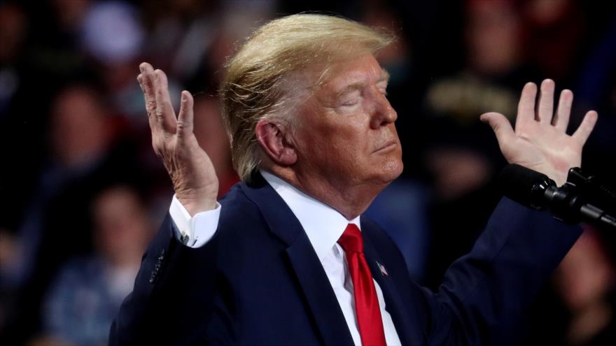 El presidente saliente de EE.UU., Donald Trump, en un mitin en Míchigan, 18 de diciembre de 2019. (Foto: Reuters)