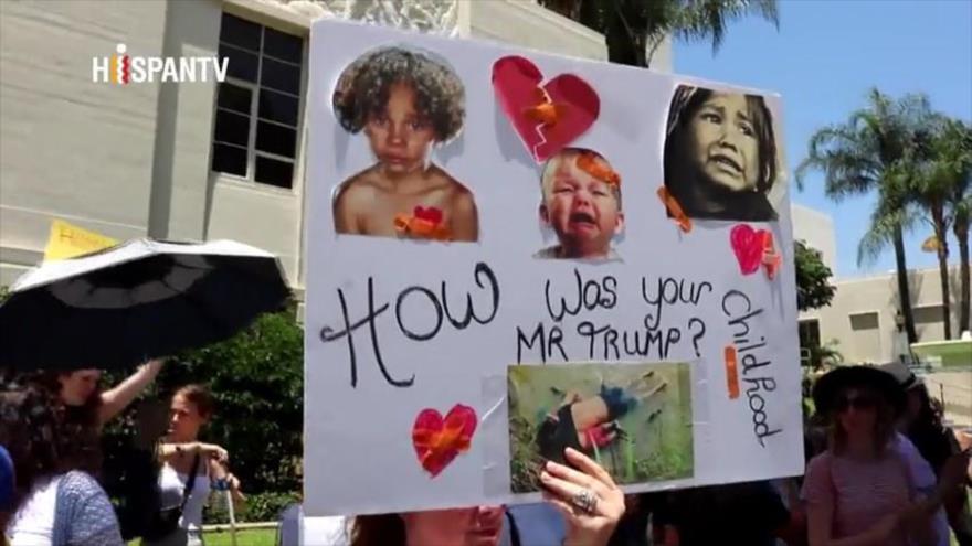 Dan golpe bajo a Trump y exigen justicia para menores migrantes