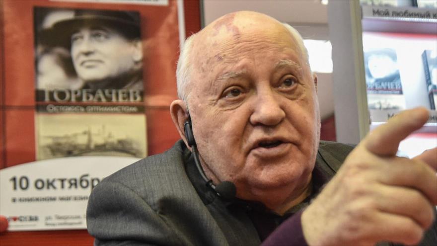 Mijaíl Gorbachov, último dirigente soviético, durante la presentación de un libro en Moscú (capital rusa), 10 de octubre de 2017. (Foto: AFP)