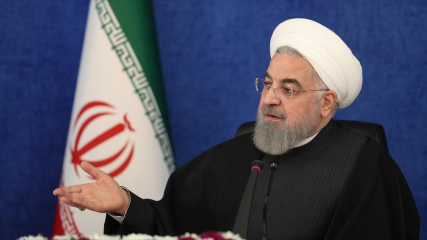 El presidente iraní, Hasan Rohani, durante una reunión en Teherán (capital), 9 de enero de 2021. (Foto: President.ir)