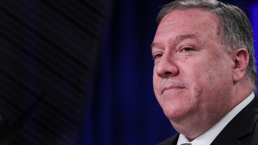 El secretario de Estado de EE.UU., Mike Pompeo, habla en rueda de prensa en la sede del Departamento de Estado, 8 de julio de 2020. (Foto: Reuters)