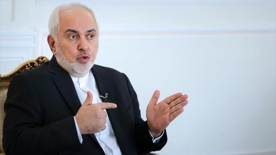 El canciller iraní, Mohamad Yavad Zarif, durante una entrevista con el portal khamenei.ir, 12 de enero de 2021.