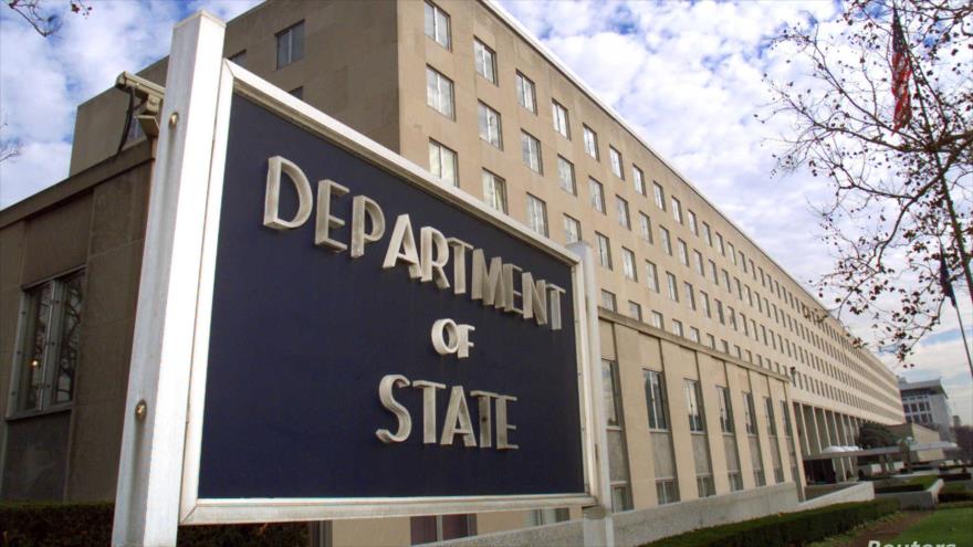 El edificio del Departamento de Estado estadounidense en Washington D.C., la capital.