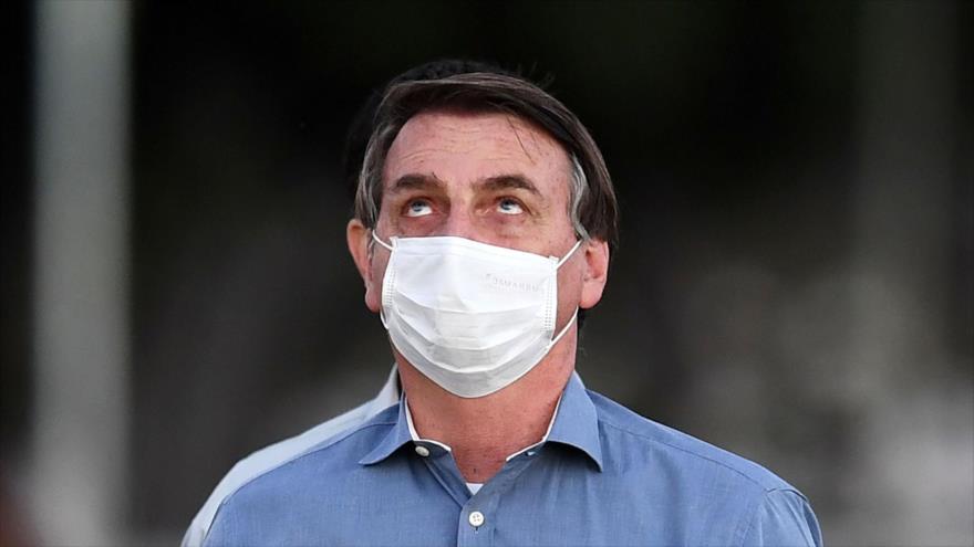 El presidente de Brasil, Jair Bolsonaro, en un acto en Brasilia, 24 julio de 2020. (Foto: AFP)
