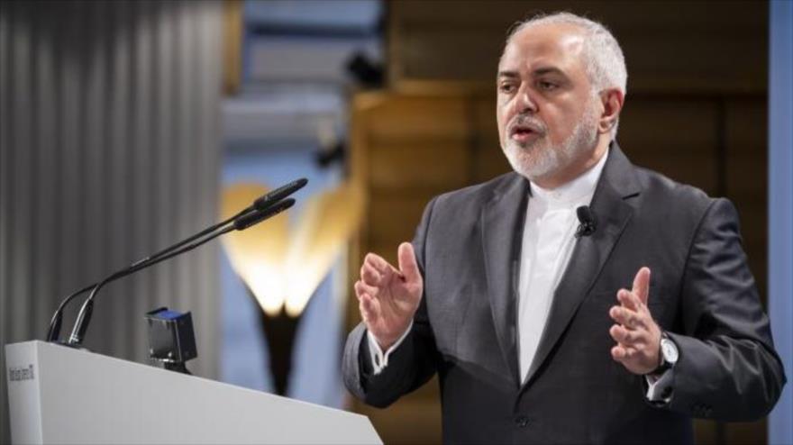 El ministro de Asuntos Exteriores de Irán, Mohamad Yavad Zarif, durante la Conferencia de Seguridad de Munich, Alemania, 2019.