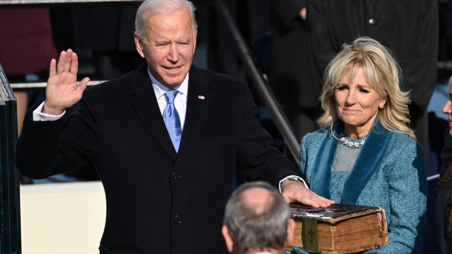 Juramento de Biden. Anormal investidura en EEUU. Fracaso de EEUU - Noticias Exprés: 19:30 - 20/01/2020
