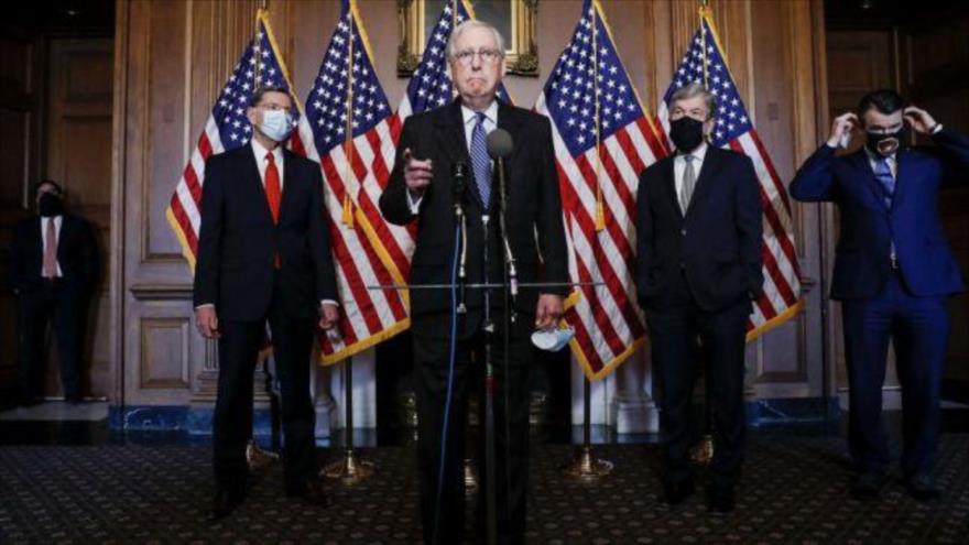 El líder del Partido Republicano en el Senado de Estados Unidos, Mitch McConnell.