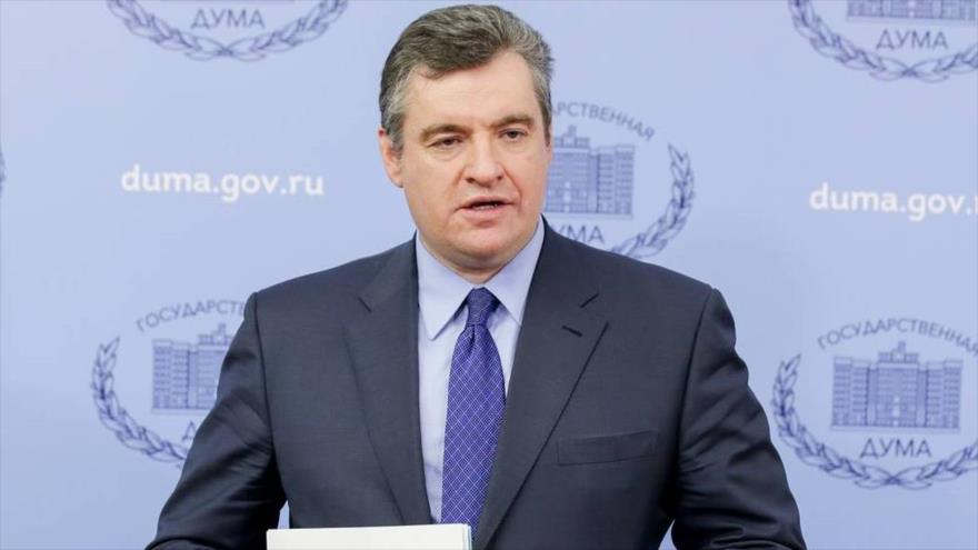 El jefe del Comité de Asuntos Internacionales de la Duma Estatal de Rusia, Leonid Slutsky.