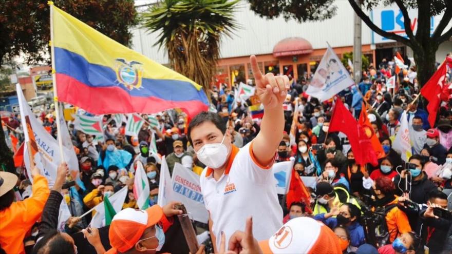 El candidato presidencial de Ecuador de la alianza Unión por la Esperanza (UNES), Andrés Arauz. (Foto: Twitter)