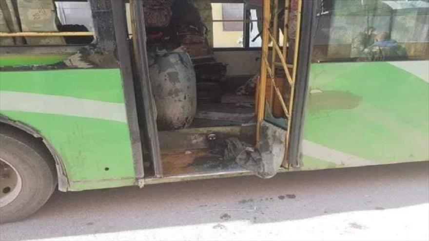 Un grupo terrorista ataca a un autobús militar en la carretera entre Deir Ezzor y Palmira en Siria, 24 de enero de 2021.