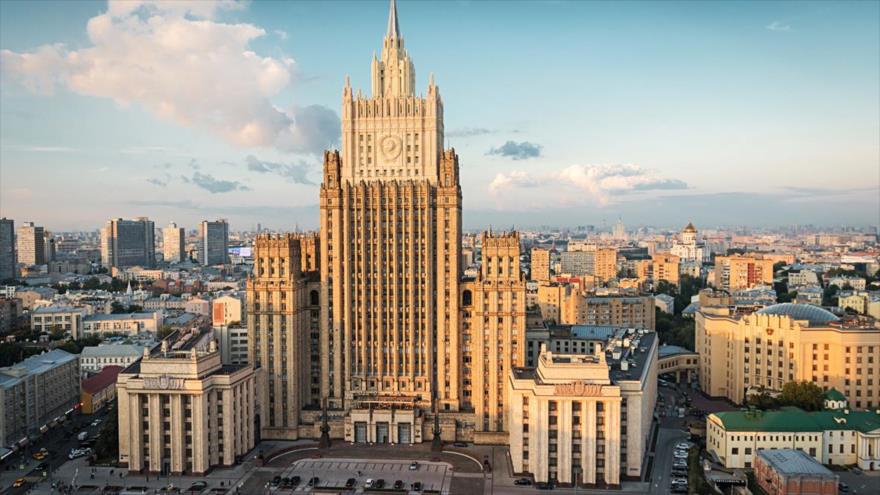 Sede del Ministerio de Asuntos Exteriores de Rusia, Moscú, la capital.
