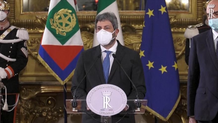 Presidente de Parlamento buscará sacar a Italia de crisis política