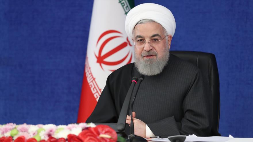 El presidente de Irán, Hasan Rohani, durante una reunión en Teherán, la capital, 30 de enero de 2021. (Foto: president.ir)